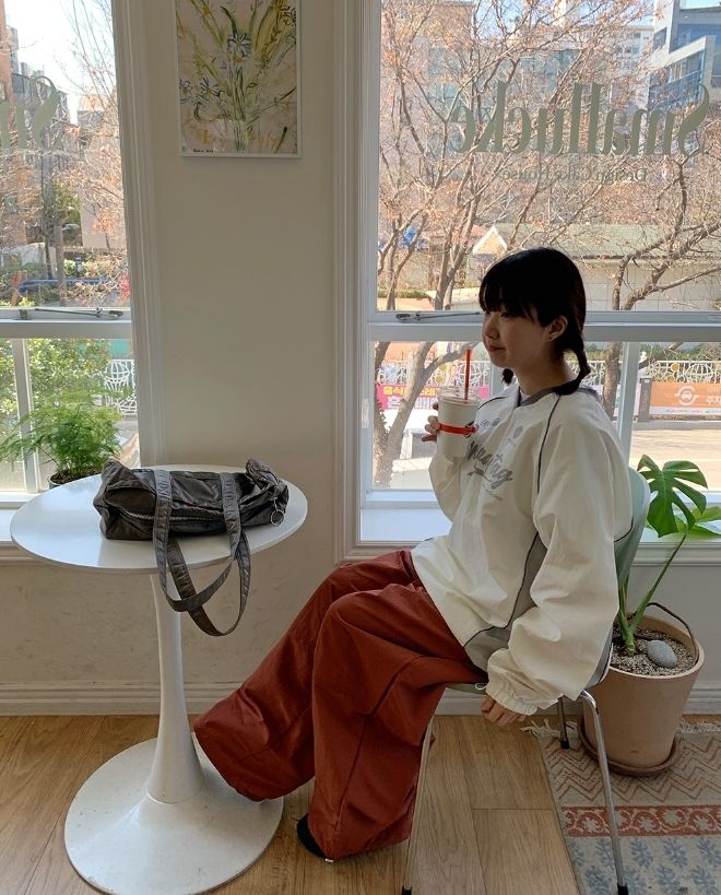 BAON】[unisex] Tiku Nylon String Sweatshirt (BAON/スウェット