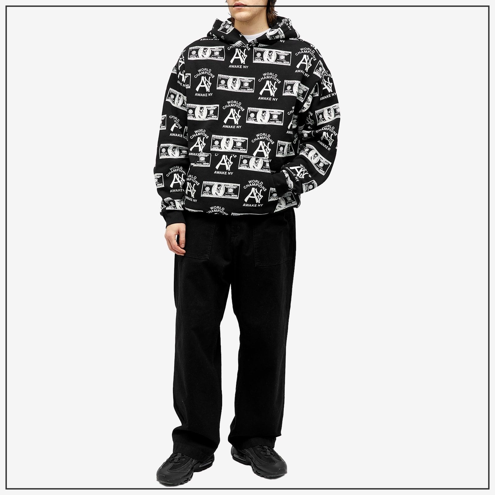 AWAKE NY☆フーディ パーカー AWAKE NY(アウェイクニューヨーク)｜TWILL LOGO HOODIE(ツウィル