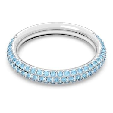 SWAROVSKI Stone リング スワロフスキー リング・指輪 ブルー セール 重ね付けにも☆SWAROVSKI☆Stone 細身リング 指輪