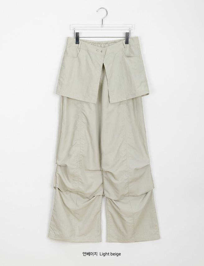 【BAON】Farmas Nylon Skirt Pants BAON】Farmas Nylon Skirt Pants (BAON/パンツ) 105248782【BUYMA】