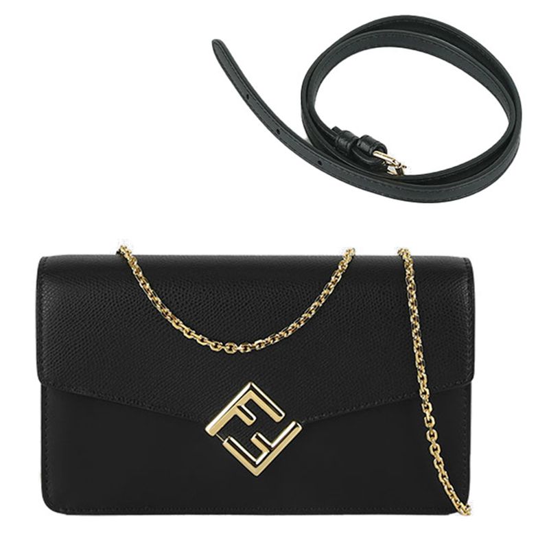 関税負担なし☆FENDI FFダイヤモンド チェーン付き 長財布 国内即発 FENDI FFダイヤモンド チェーン付き 長財布 (FENDI/長