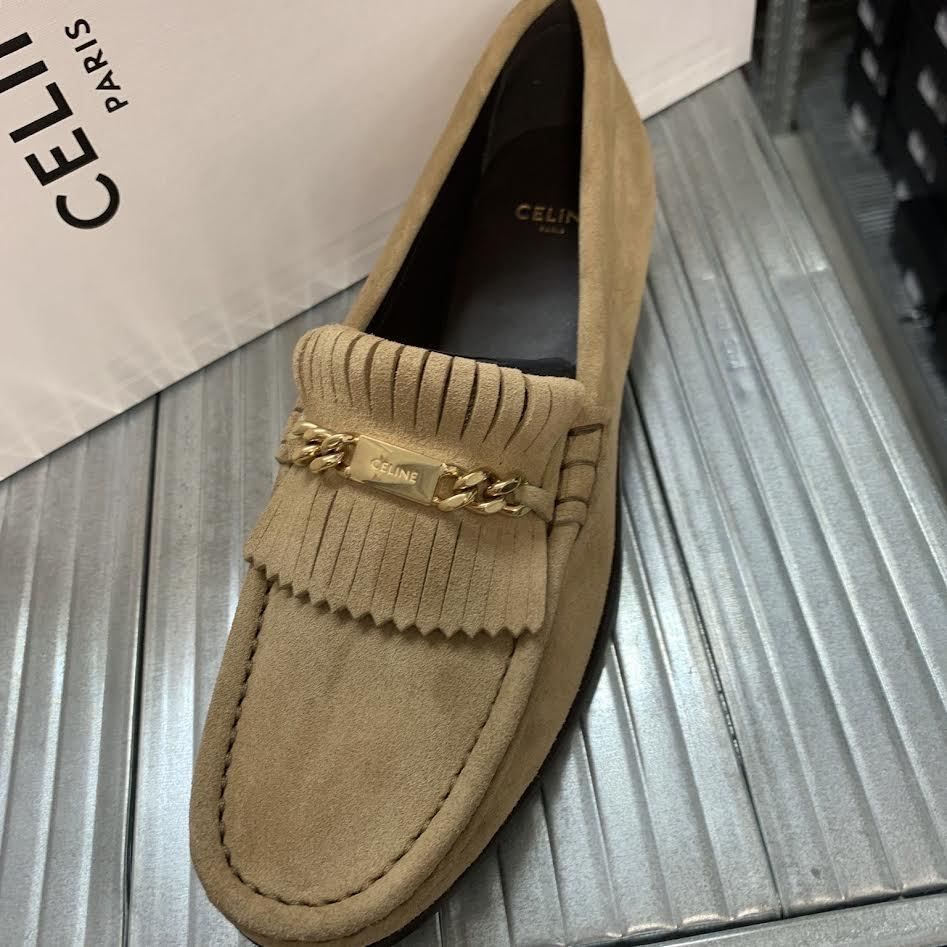 日本未入荷◆限定【CELINE】ルコ ローファー フリンジ スエード CELINEル 【海外限定】 ルコ ローファー フリンジ スエード 人気