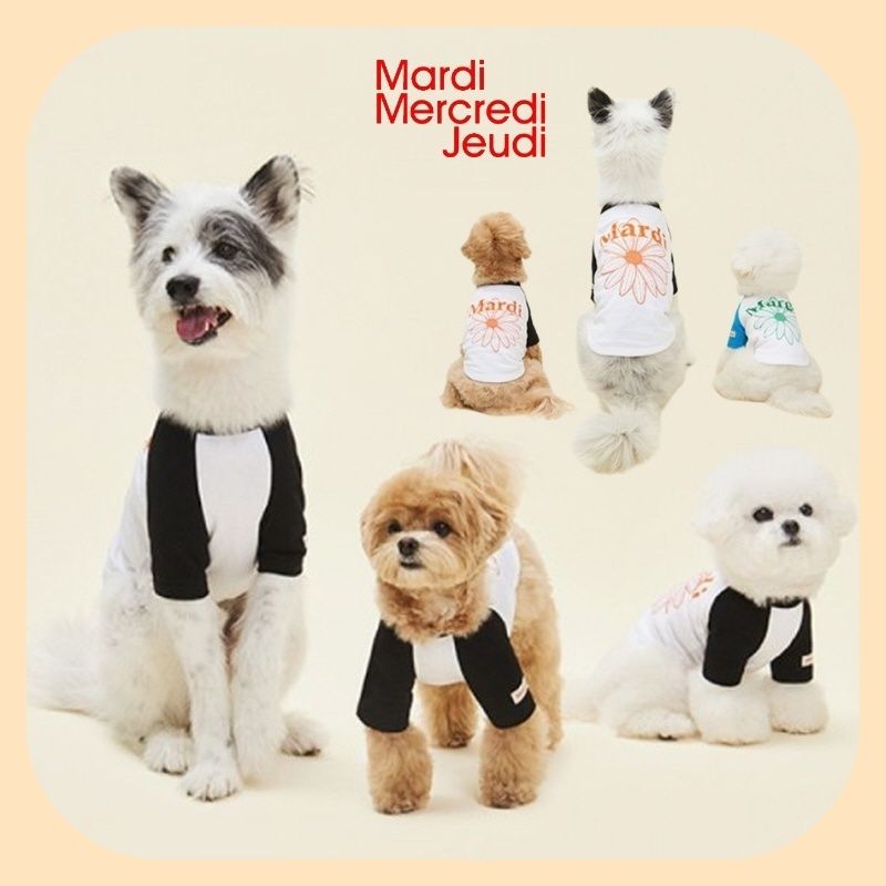 Mardi Mercredi] ☆日本で人気☆フラワーラグランTシャツ 2色