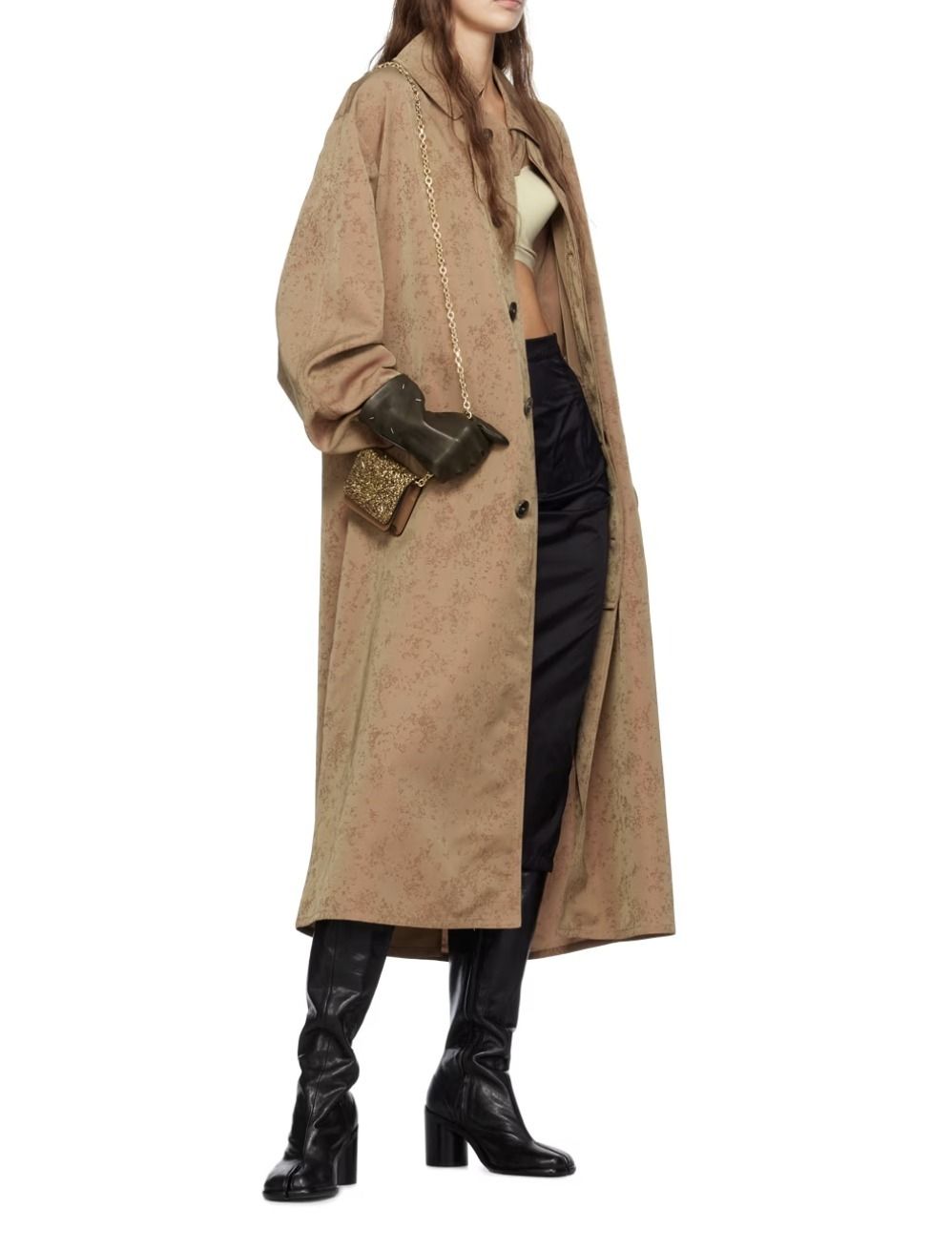 MAISON MARGIELA★チェーン付 マイクログリッターウォレット Maison Margiela】グリッターチェーンウォレットバッグ 送関込