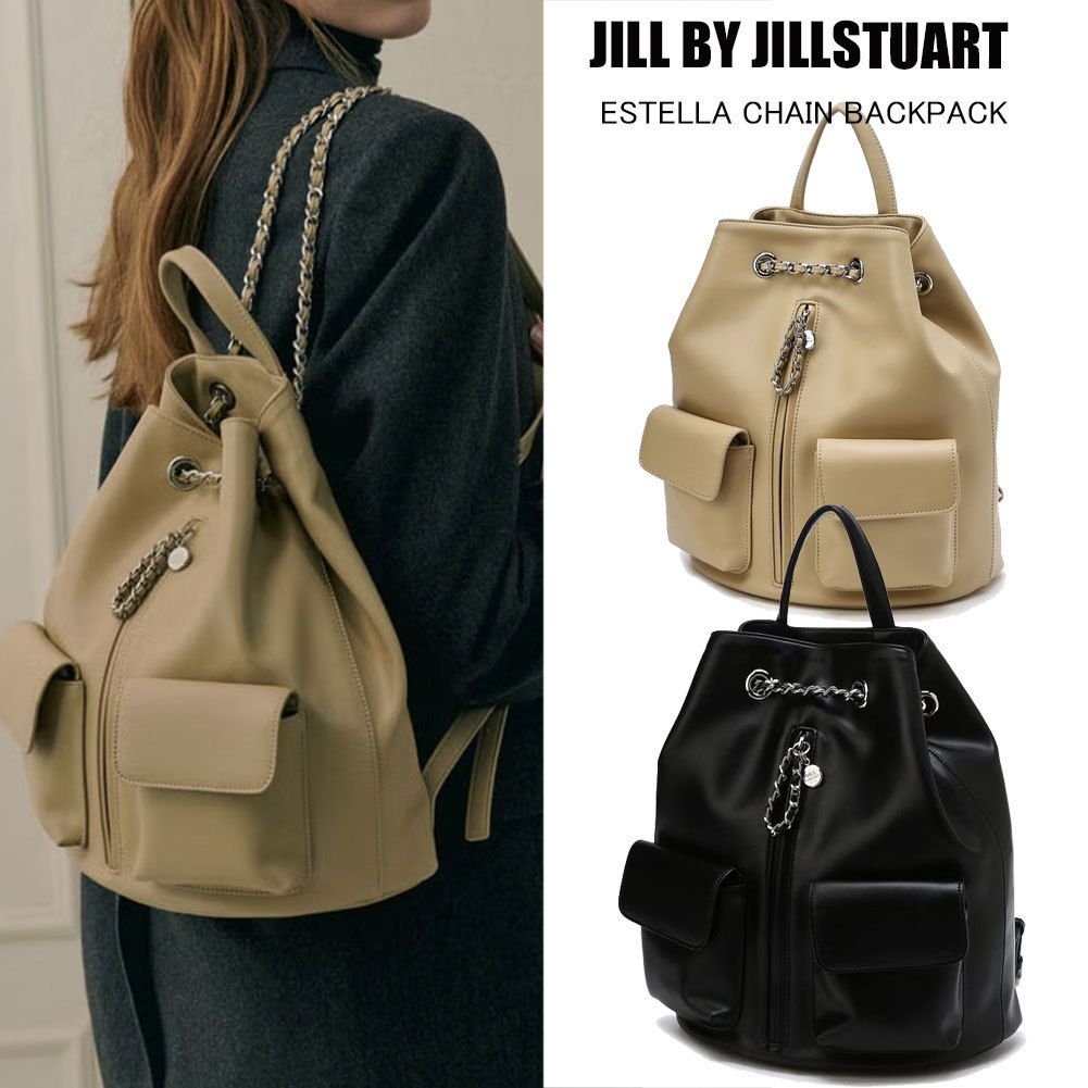 [JILLSTUART]★Estella Nylon chain バックパック★ JILLSTUART【送料込】ESTELLA CHAIN BACKPACK 2COLORS