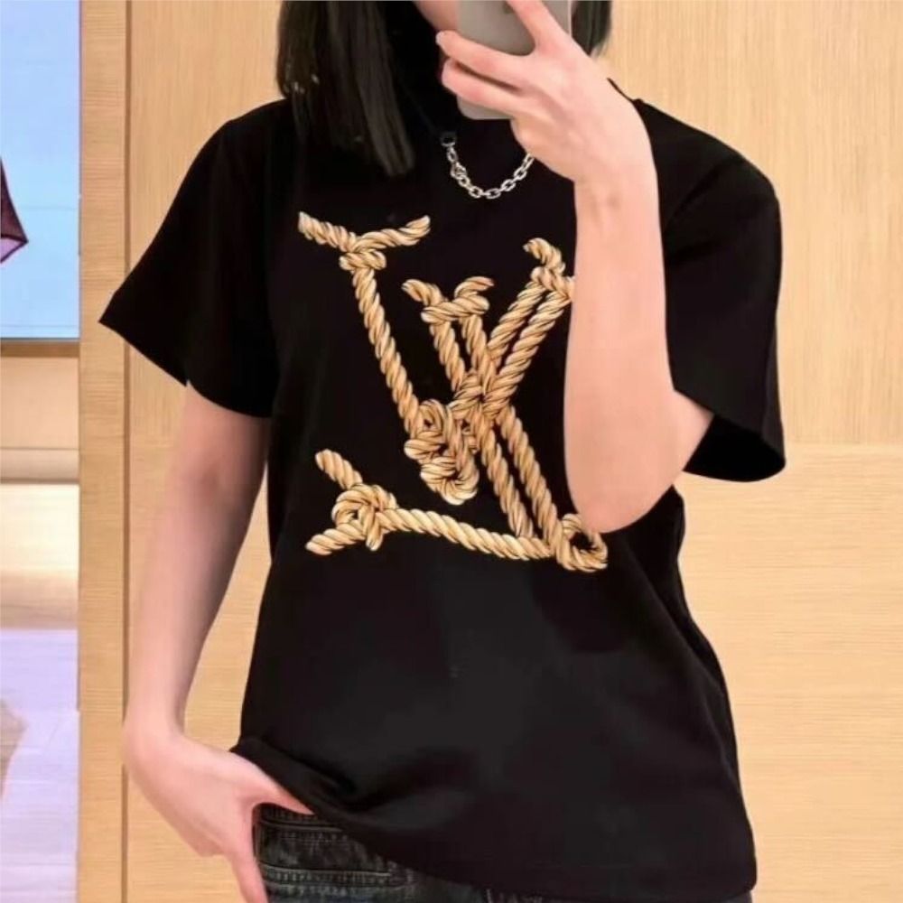 カジュアルで使いやすい♪】ルイヴィトン ロゴTシャツ (Louis