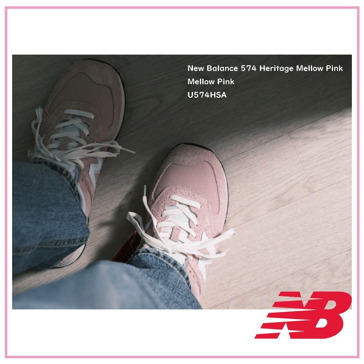 大人気!!!!! ☆New Balance ☆ 574 Heritage Mellow Pink (New