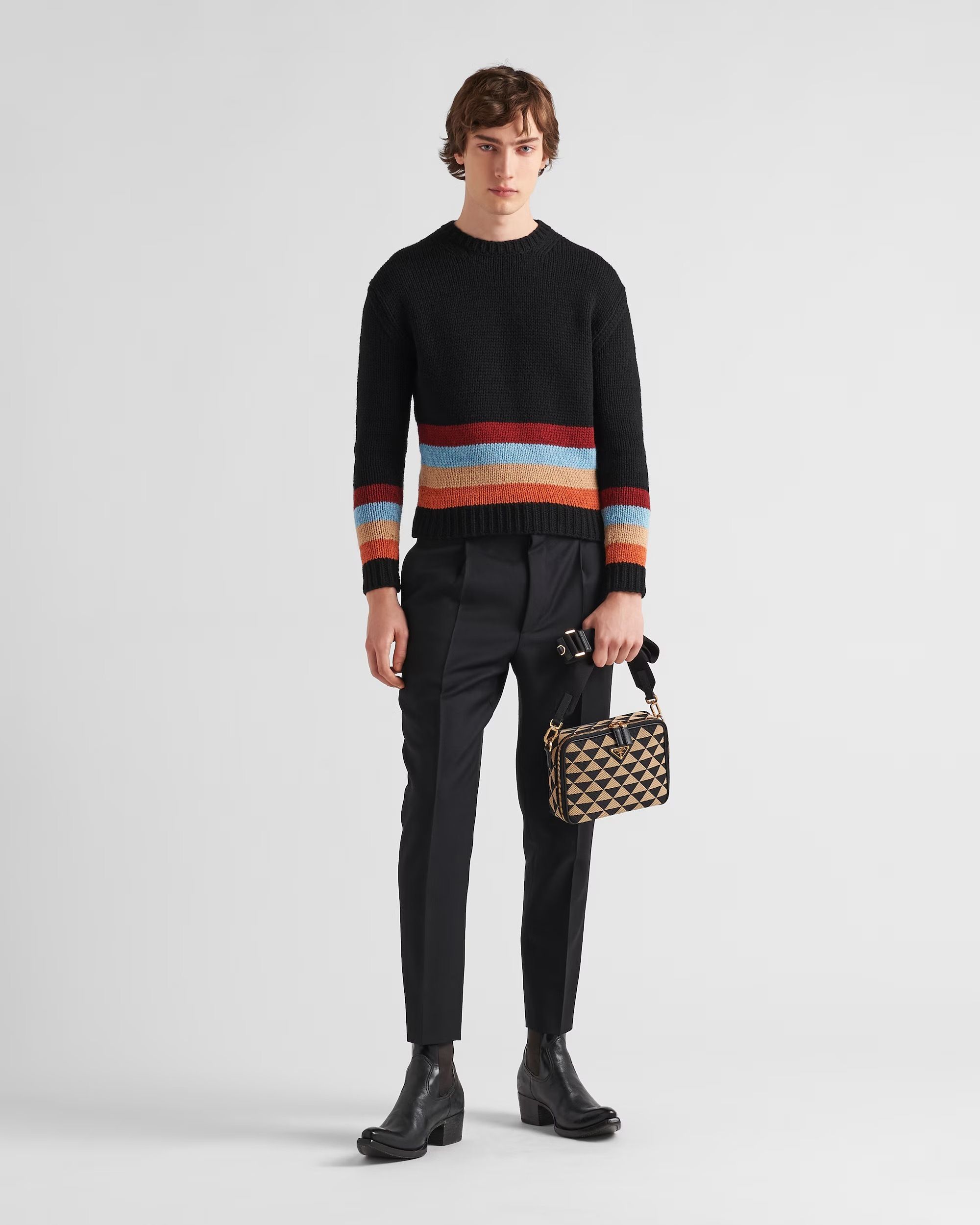 PRADA【入手困難】Brique エンブロイダリー ファブリックバッグ PRADA【入手困難】エンブロイダリーファブリックバッグ☆全色
