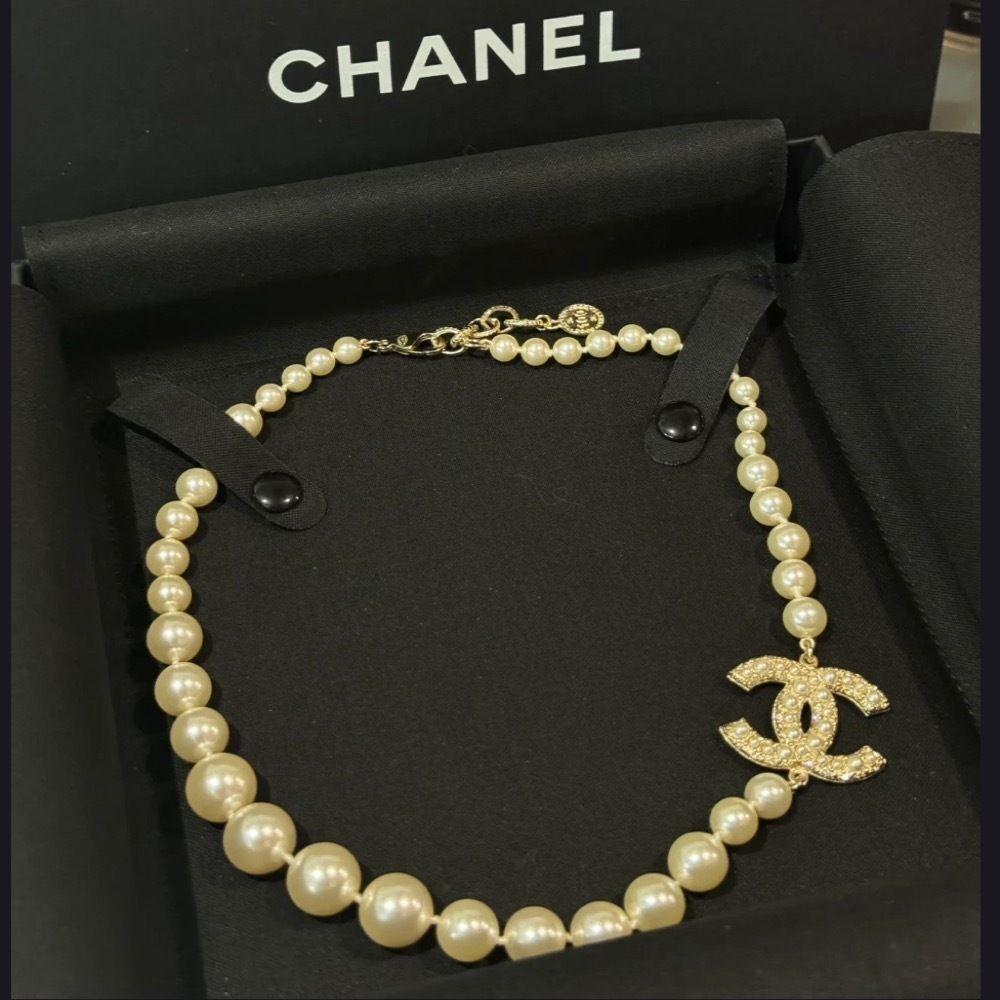 かわいいが溢れる！【Chanel】ネックレス パール (CHANEL