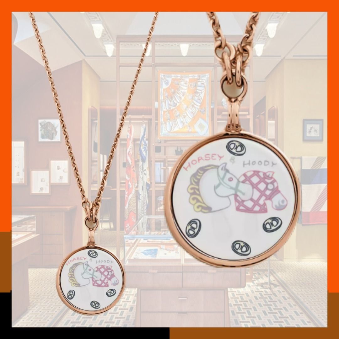 ファンシーなお馬さんHermesMedaille Funny Ice Creamネックレス ファンシーなお馬さん Hermes Medaille FunnyIceCreamネックレス
