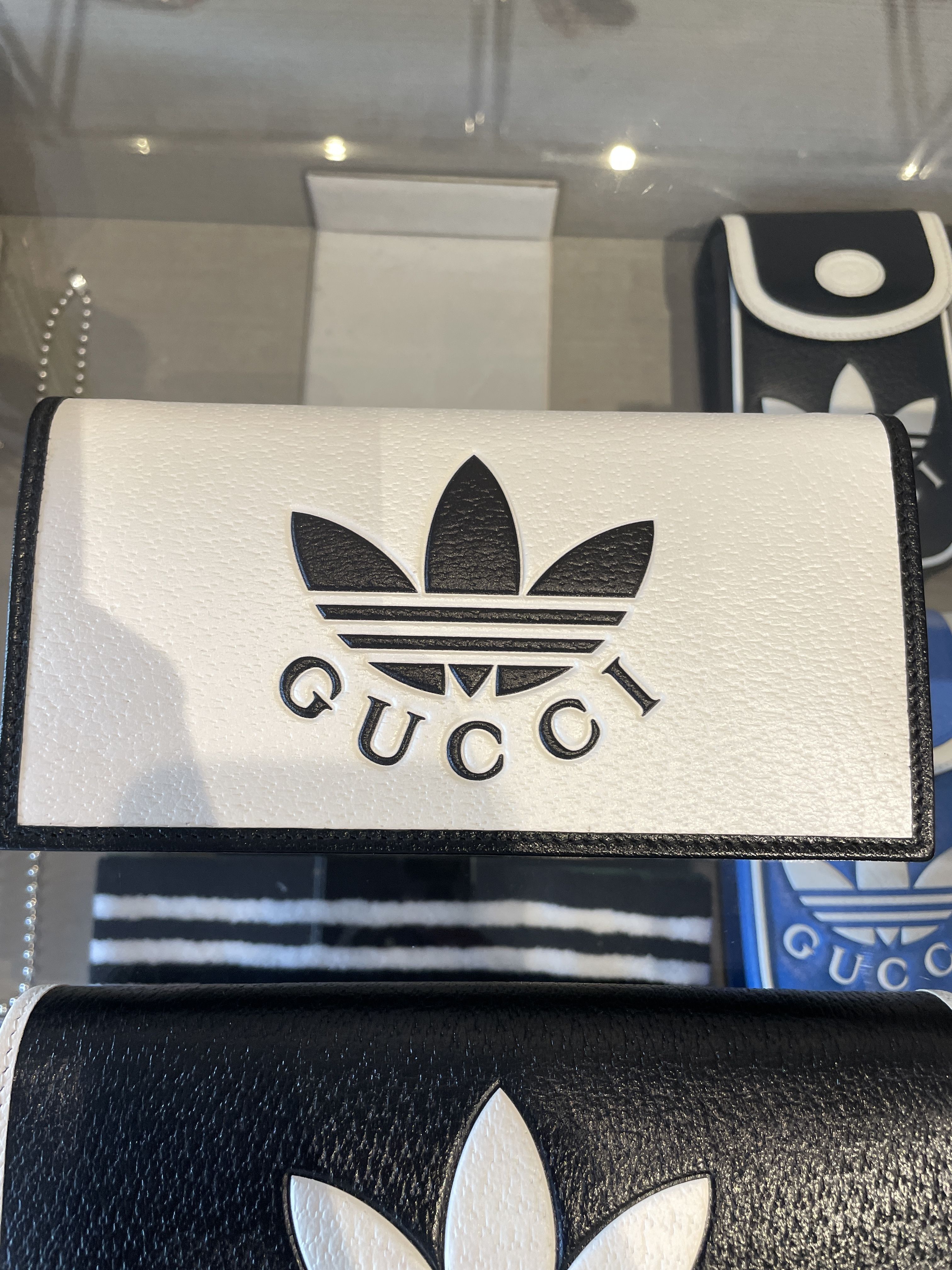 未使用品】GUCCI×adidas コラボ チェーンウォレット ショルダー