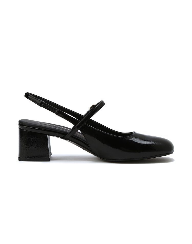 パンプス JILLSTUART ELLY Round Toe Leather Sling Back Shoes JILLSTUART ELLY Round Toe Leather Sling Back Shoes