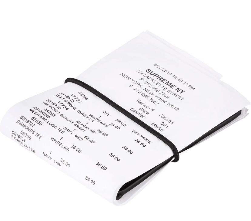 Supreme x MM6 Maison Margiela】24SS レシート ウォレット