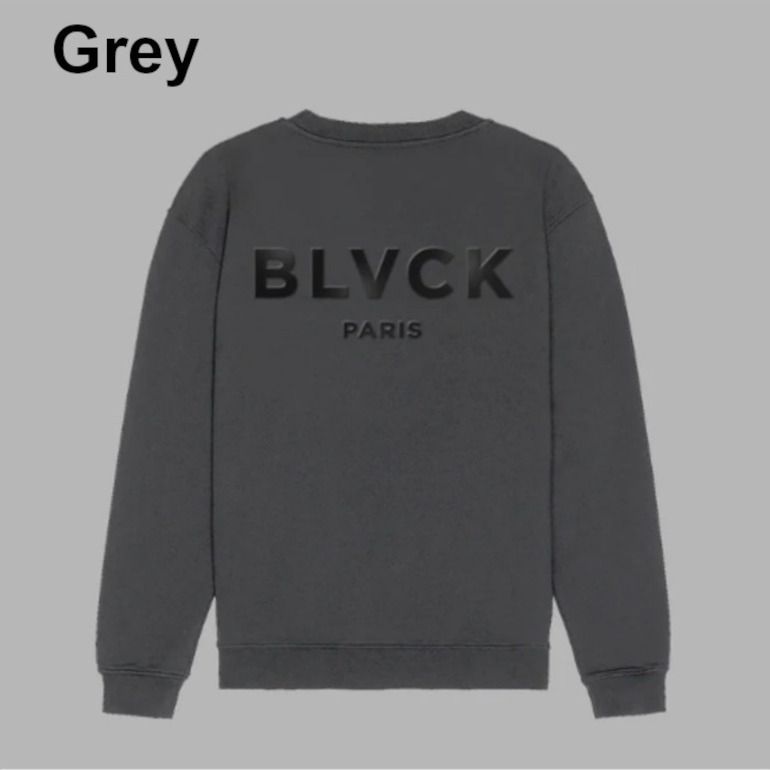 BLVCK PARIS】Sweater ロゴ入り3色 ☆ トレーナー (BLVCK PARIS