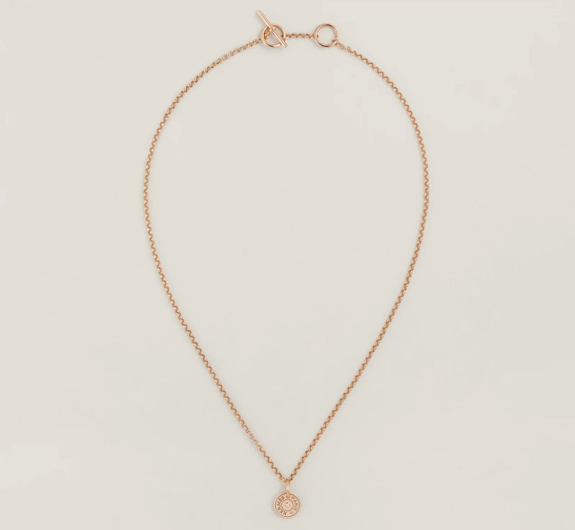 エルメス ☆ Gambade ピンクゴールド ネックレスケリー (HERMES