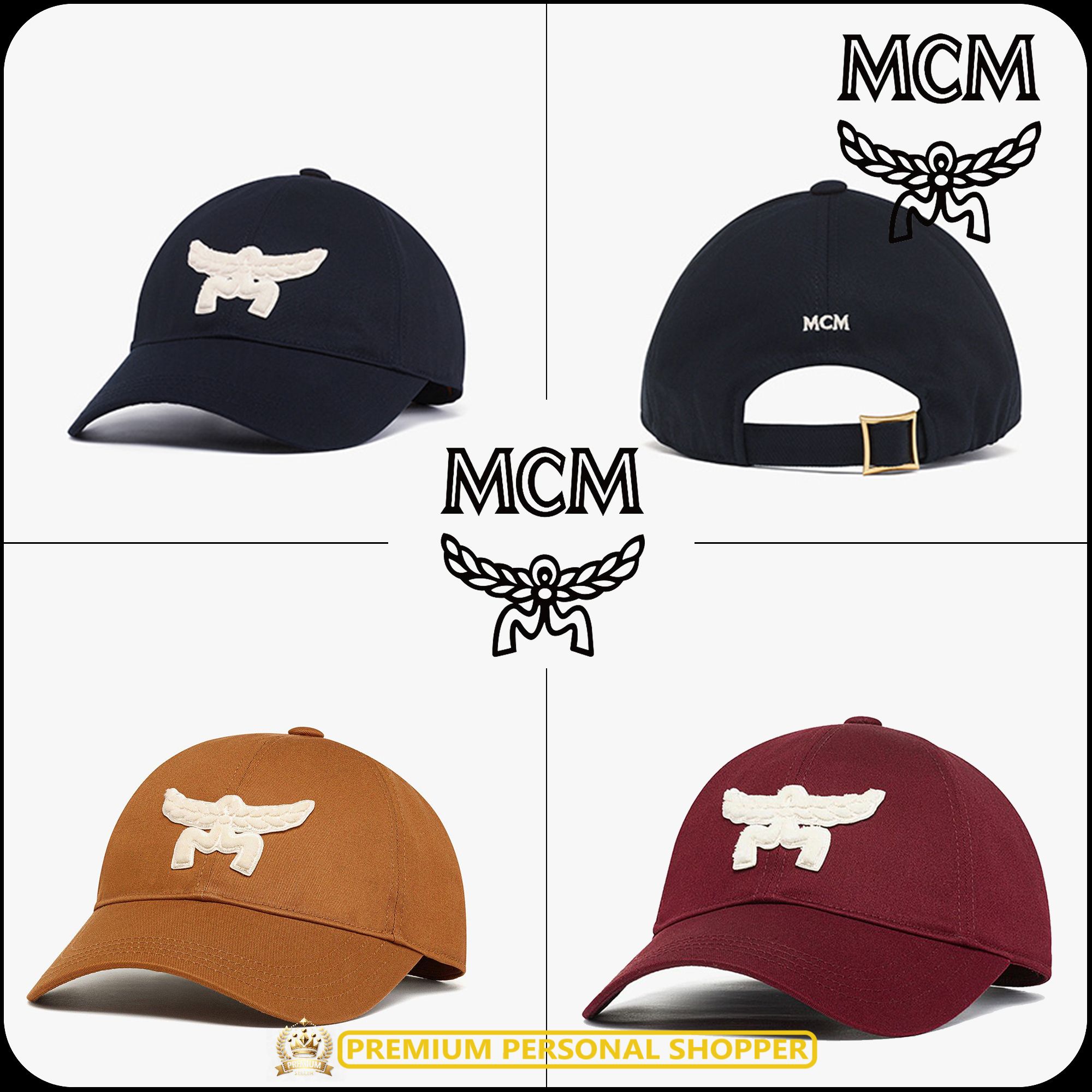 MCM エムシーエム キャップ 帽子 ヴィセトス柄 A1283 レザー