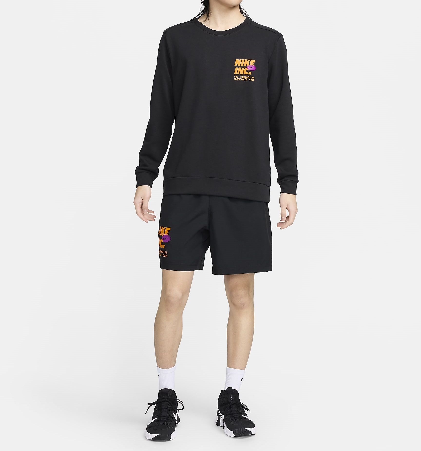 ★NIKE★DRI-FIT FLEECE FITNESS クルーネックトップ★追跡可 ☆NIKE☆DRI-FIT FLEECE L/S フィットネスクルー☆追跡可 (Nike