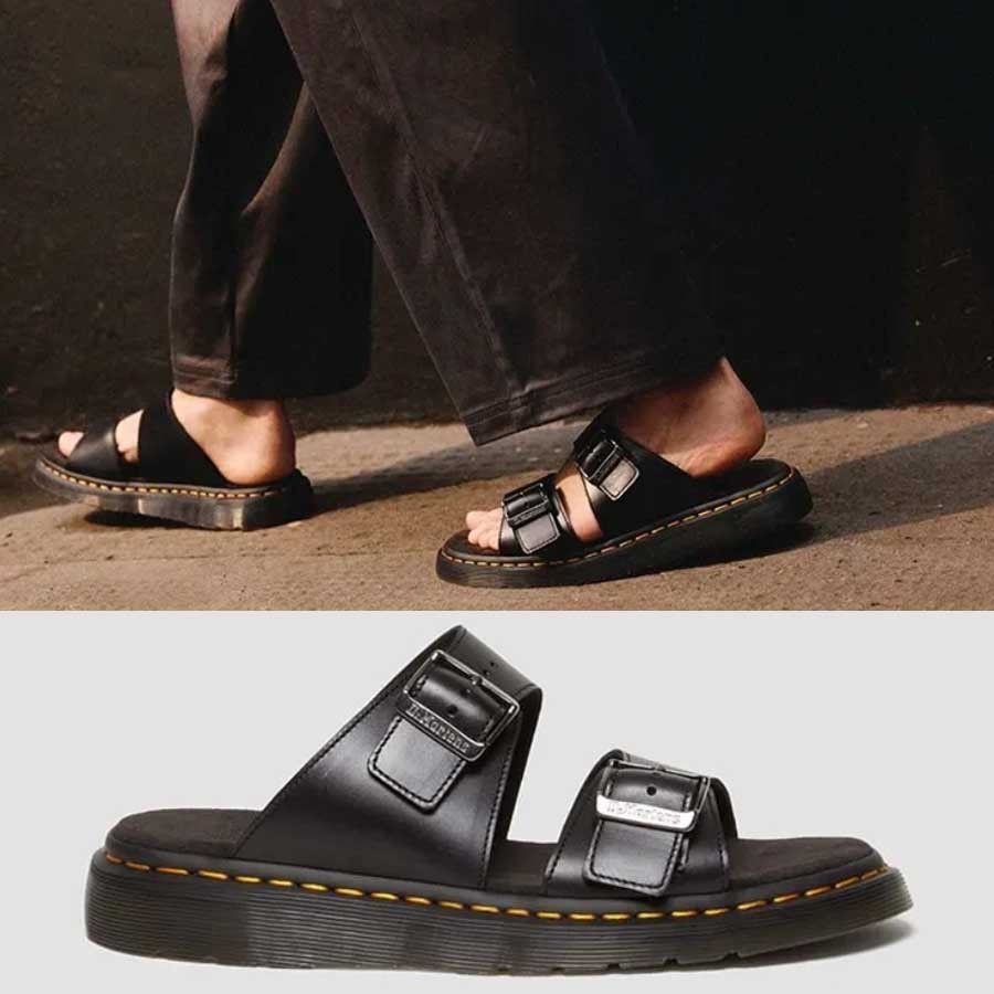 Dr Martens☆JOSEF スライド サンダル☆兼用☆BLACK (Dr.Martens