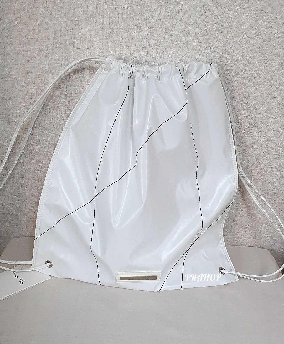 【Matin Kim】韓国人気★STRING COATING BACK PACK (全色) Matin Kim】マーティンキム String Coating Backpack (Matin Kim