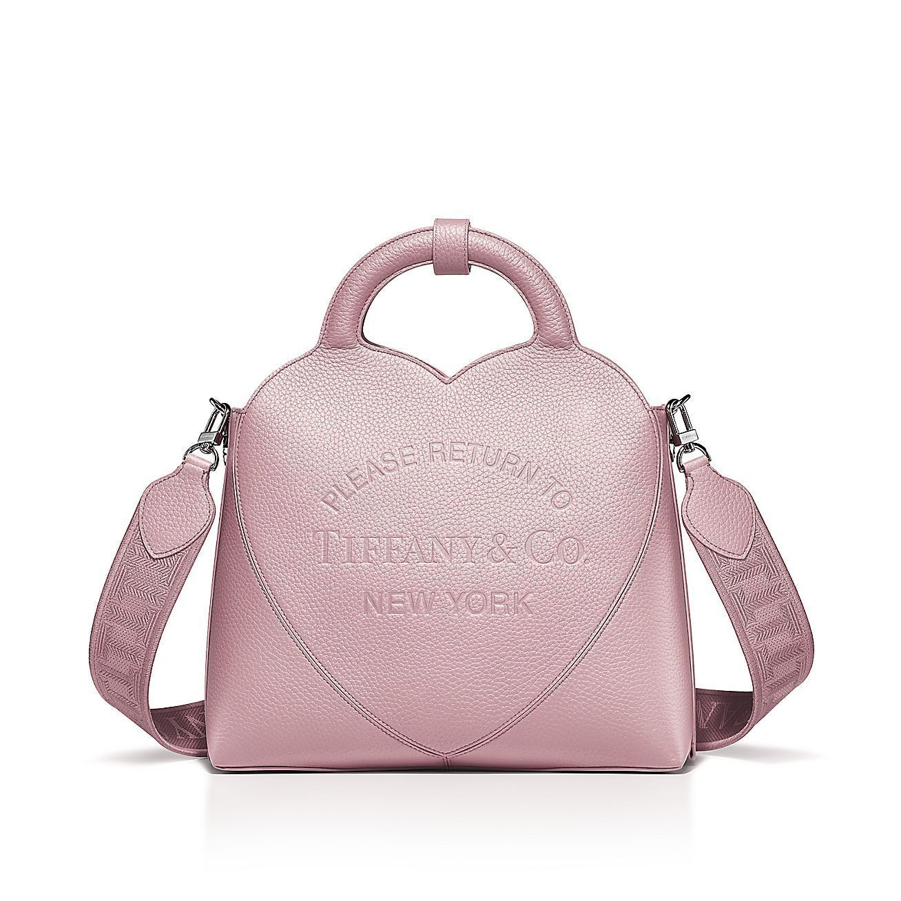 新サイズ＊ Tiffany & Co レザーブルー スモールトートバッグ