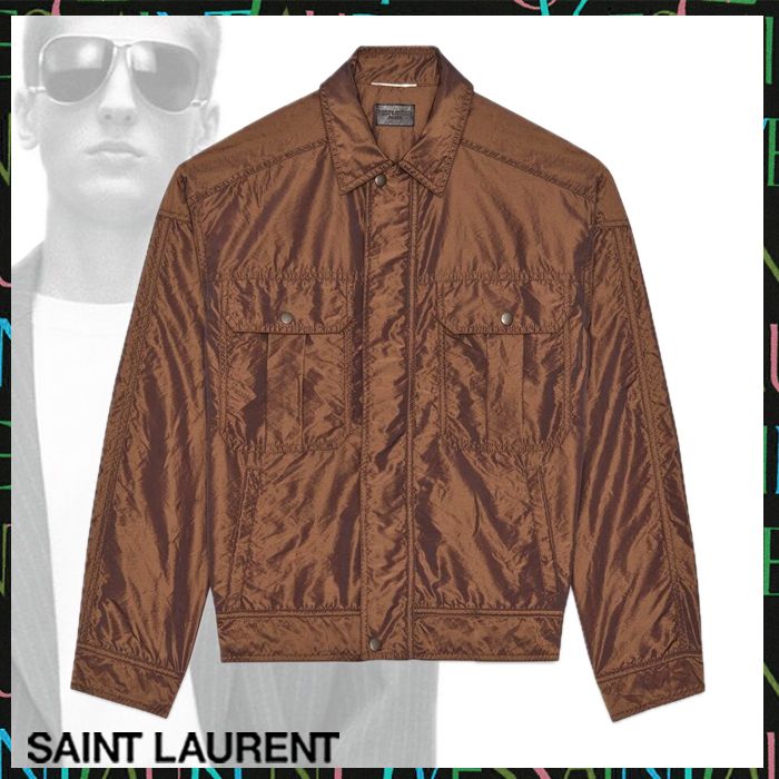 Saint Laurent《80年代アーミージャケット》ブロンズ DHL 直営店