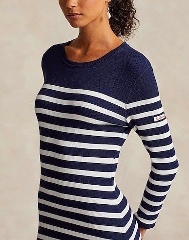 POLO RALPH LAUREN☆ボーダー ワッフルニット ドレス♪送料込 POLO RALPH LAUREN☆ボーダー ワッフルニット ドレス♪送料込