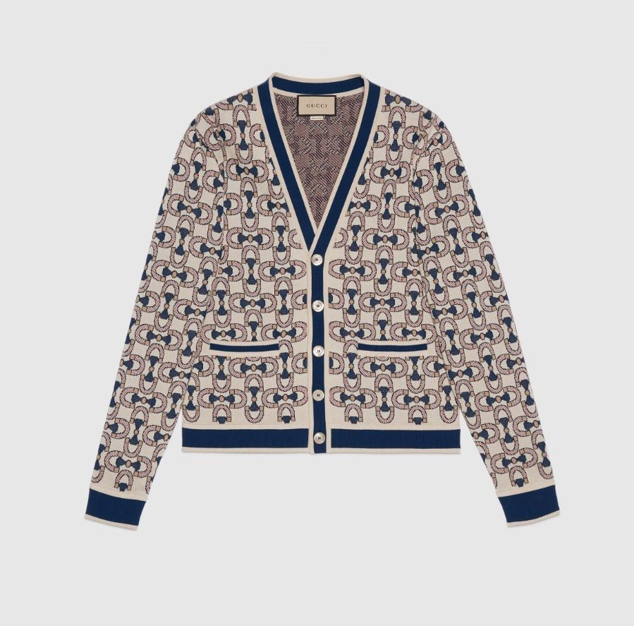 Gucciホースビットジャガードカーディガン