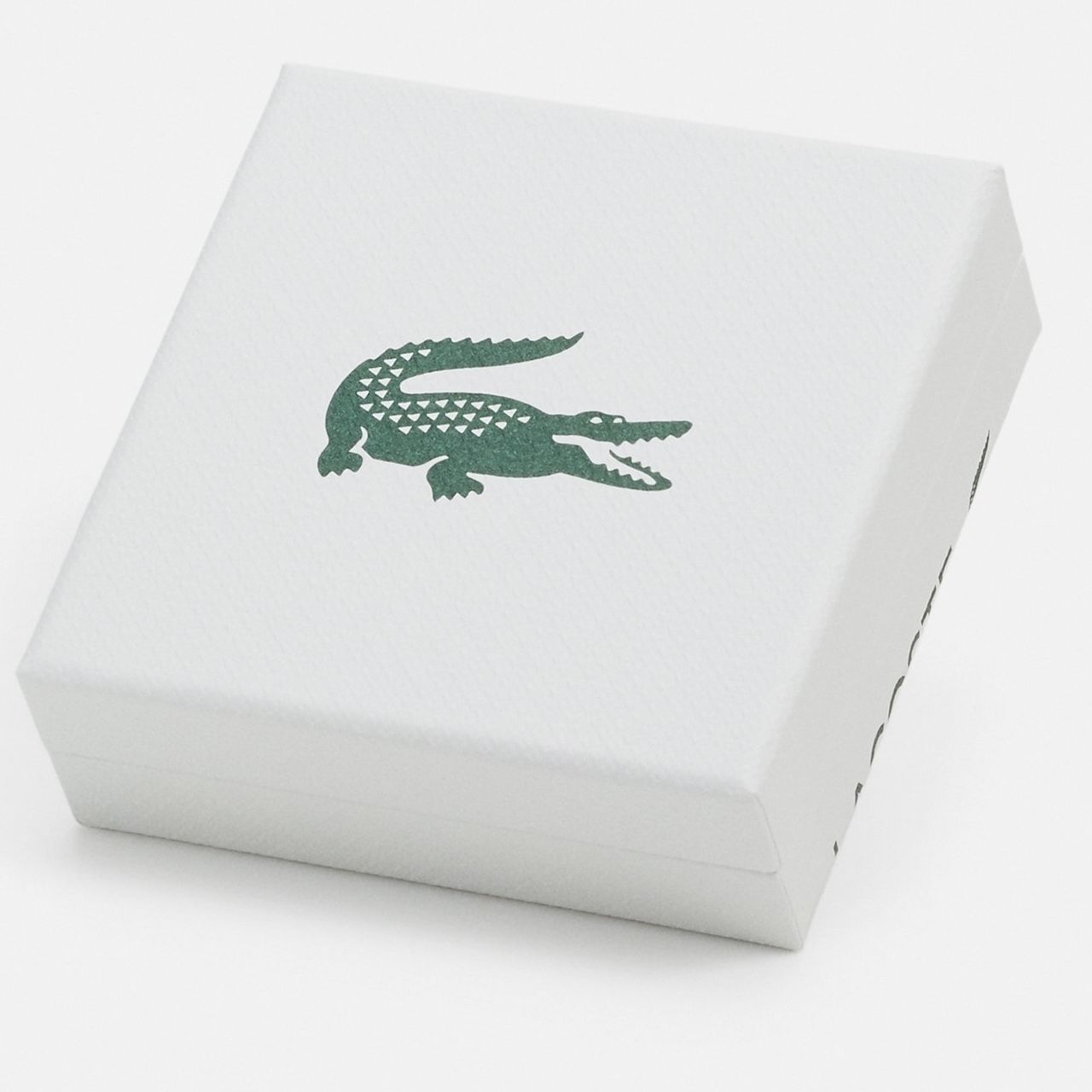 LACOSTE】ユニセックスワニシグナチャースタッドピアス/silver