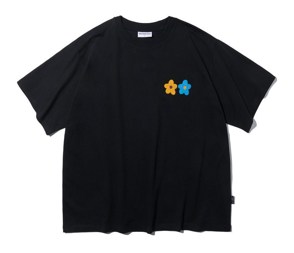NewJeans ヘリン着用☆MISTER CHILD☆人気 TWIN FLOWER T-SHIRTS