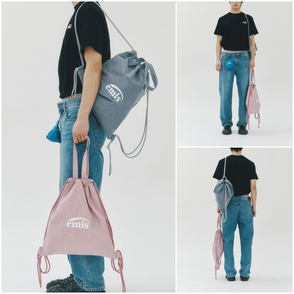emis】韓国人気☆ PIGMENT STRING BACKPACK (EMIS/バックパック