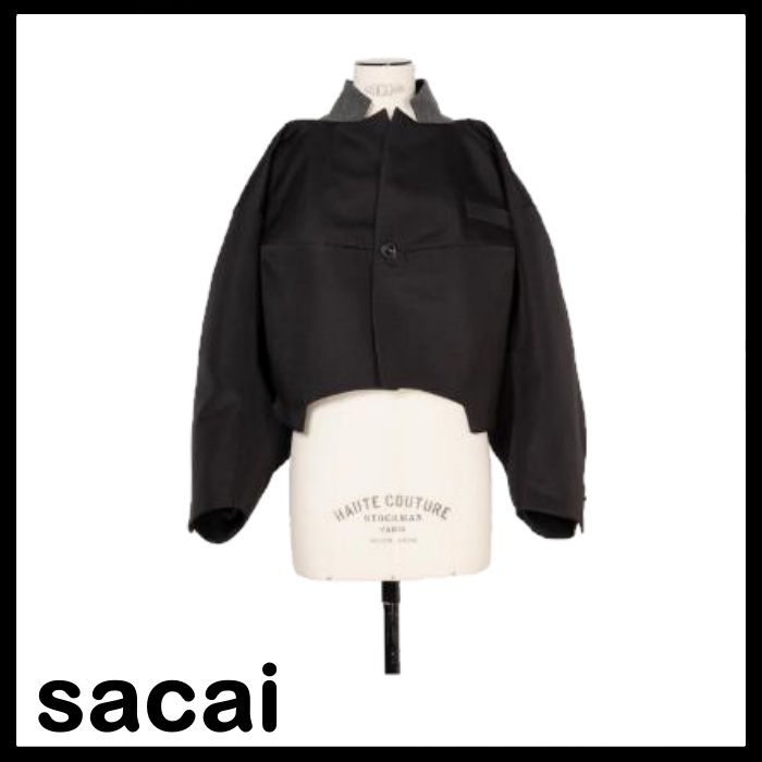 sacai 国内買付 Double-Faced Silk Cotton Jacket (sacai