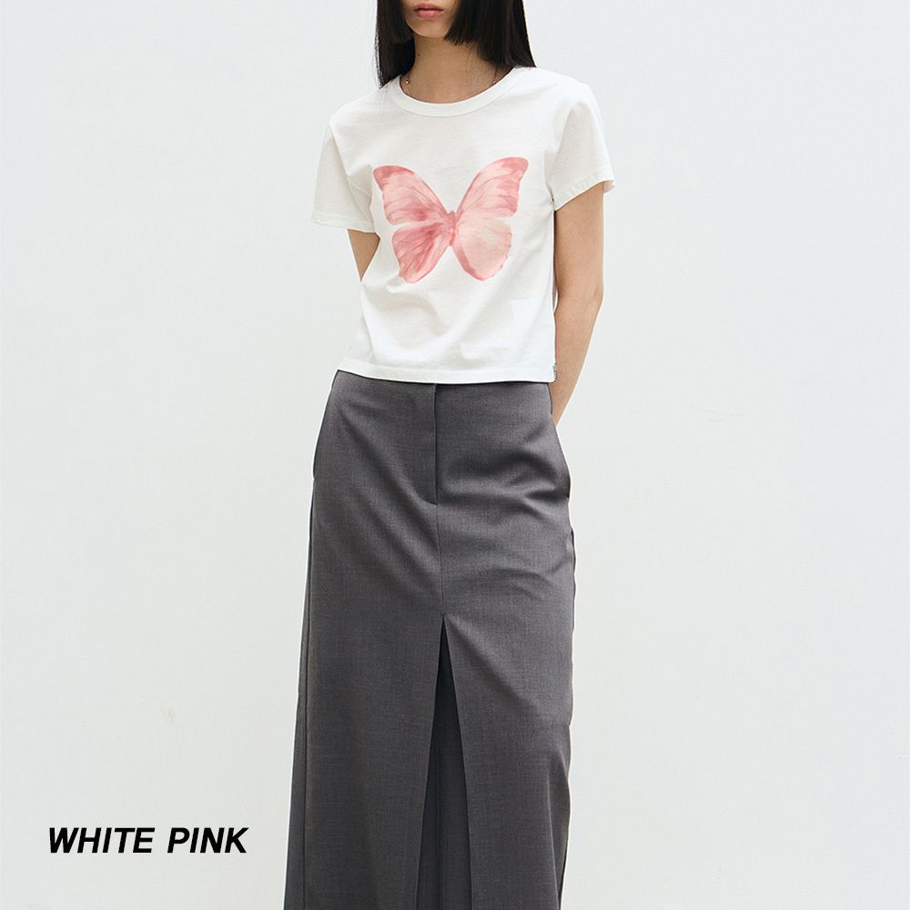 NICK&NICOLE☆BUTTERFLY SOFT COLORING CROP TOP☆送料・関税込