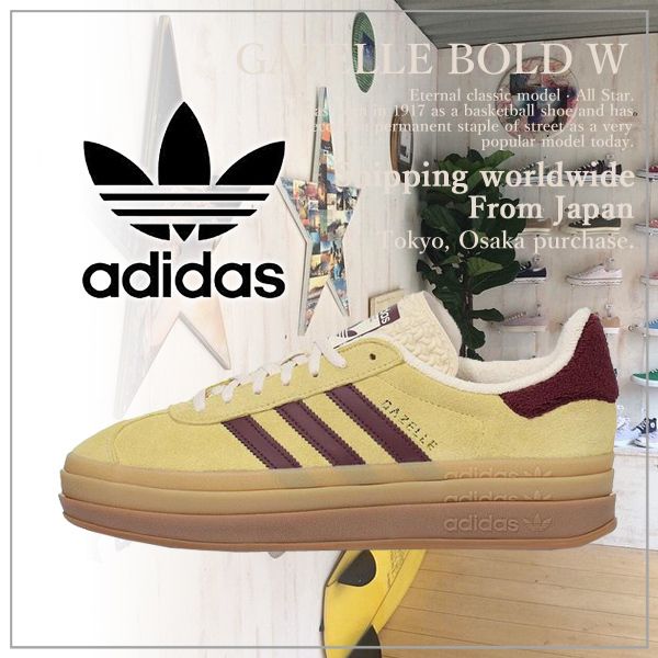 adidas GAZELLE BOLD W WONQUA/CBLACK/CBLACK（アディダス