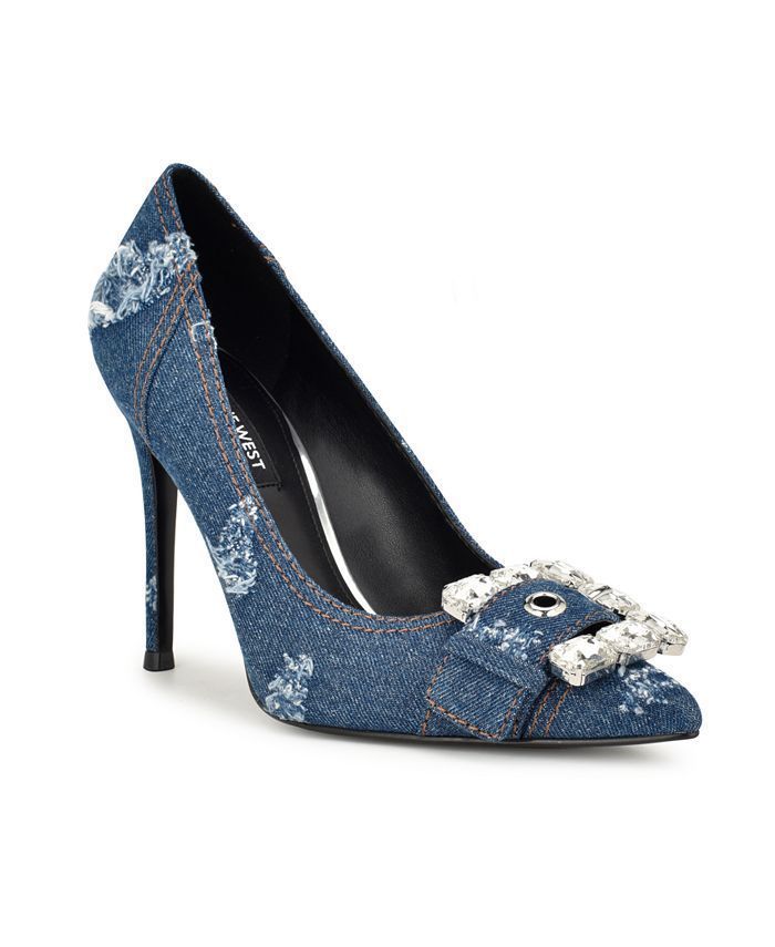 新作セール! NINE WEST(ナインウエスト)バックル ドレスパンプス