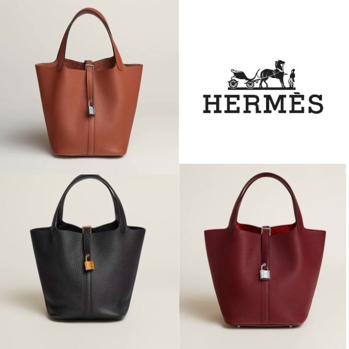 一生もの♪【HERMES】ピコタンロック MM22 (Picotin Lock) エルメス ピコタンロック コピー PICOTIN LOCK 22MM シルバ-金具