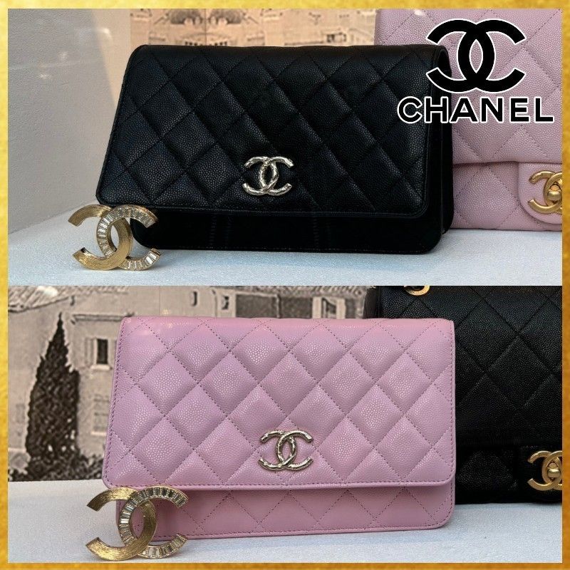 【CCロゴが可愛すぎ♪】CHANEL チェーンウォレット 美しい鉄板アイテム☆】 CHANEL CCロゴ チェーンウォレット