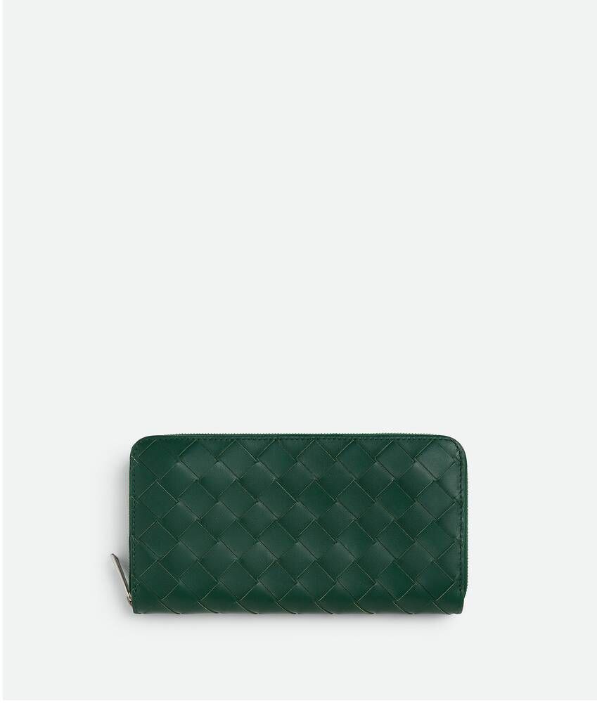BOTTEGA VENETA☆イントレチャート ジップ 編み込みウォレット