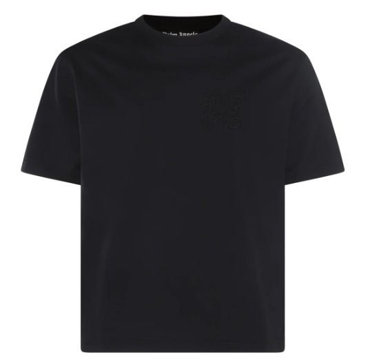【関税送料込み】PalmAngels ロゴ刺繍クルーネックTシャツ 新着 関税送料込み Palm Angels 刺繍クルーネック T シャツ