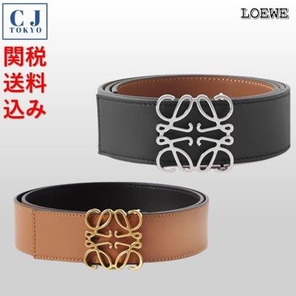 【リバーシブル】LOEWE ロエベ レザーベルト LOEWE ロエベ ベルト レディース メンズ ブランド レザー