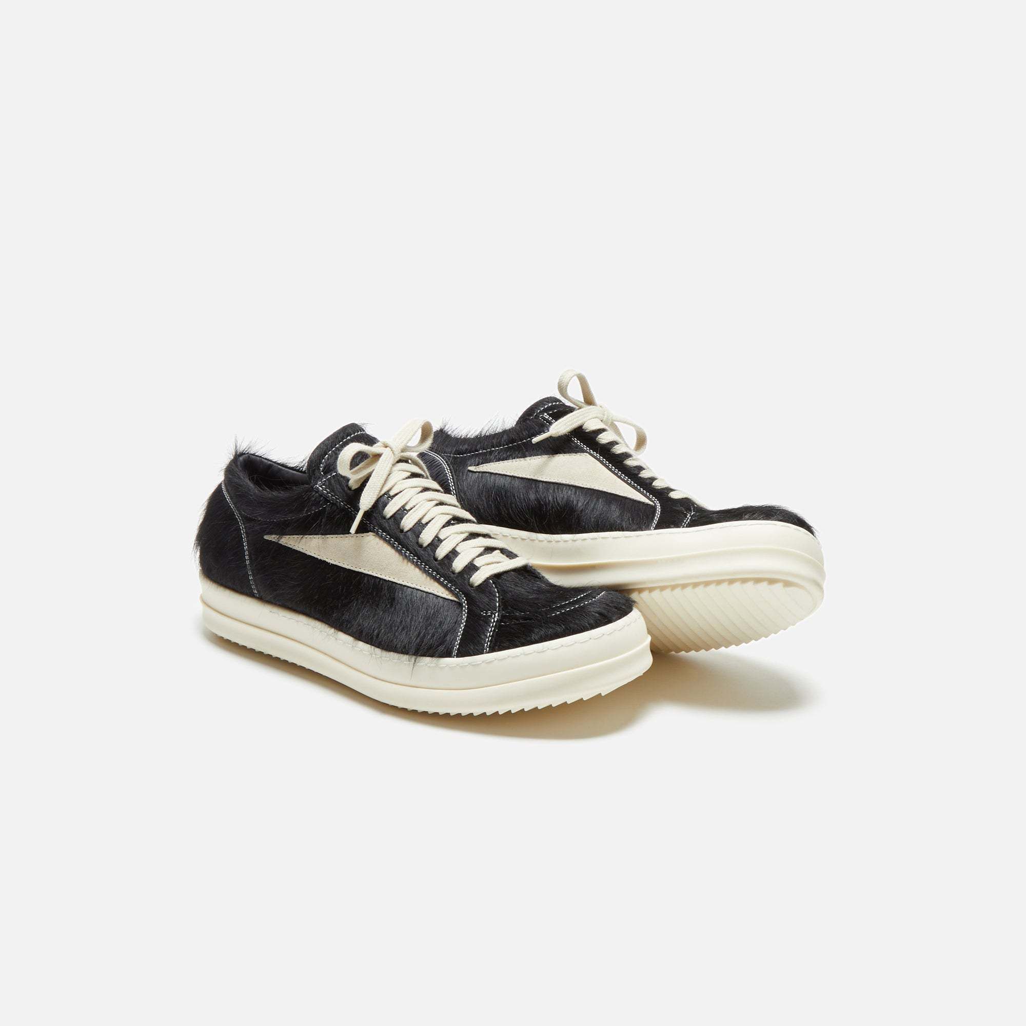 【RICK OWENS】ヴィンテージ スニーカー【送料関税込】 RICK OWENS レザーアンドファー ヴィンテージスニーカー (RICK