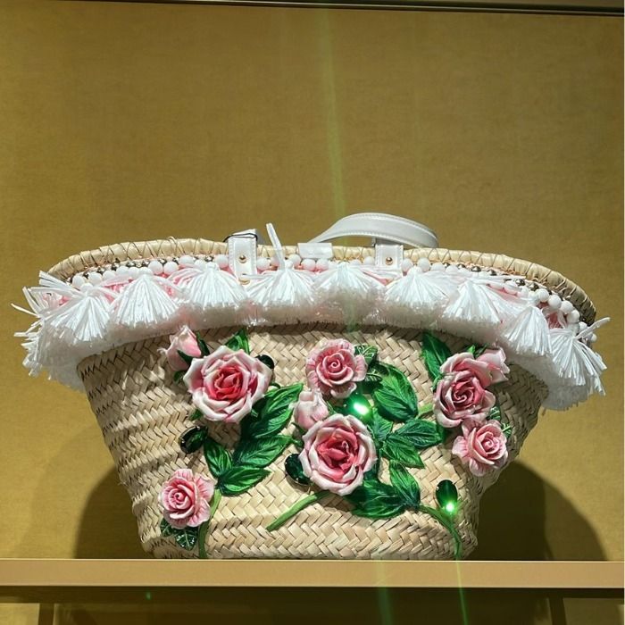 希少 DOLCE&GABBANA ドルガバ ローズ バケット バッグ (Dolce
