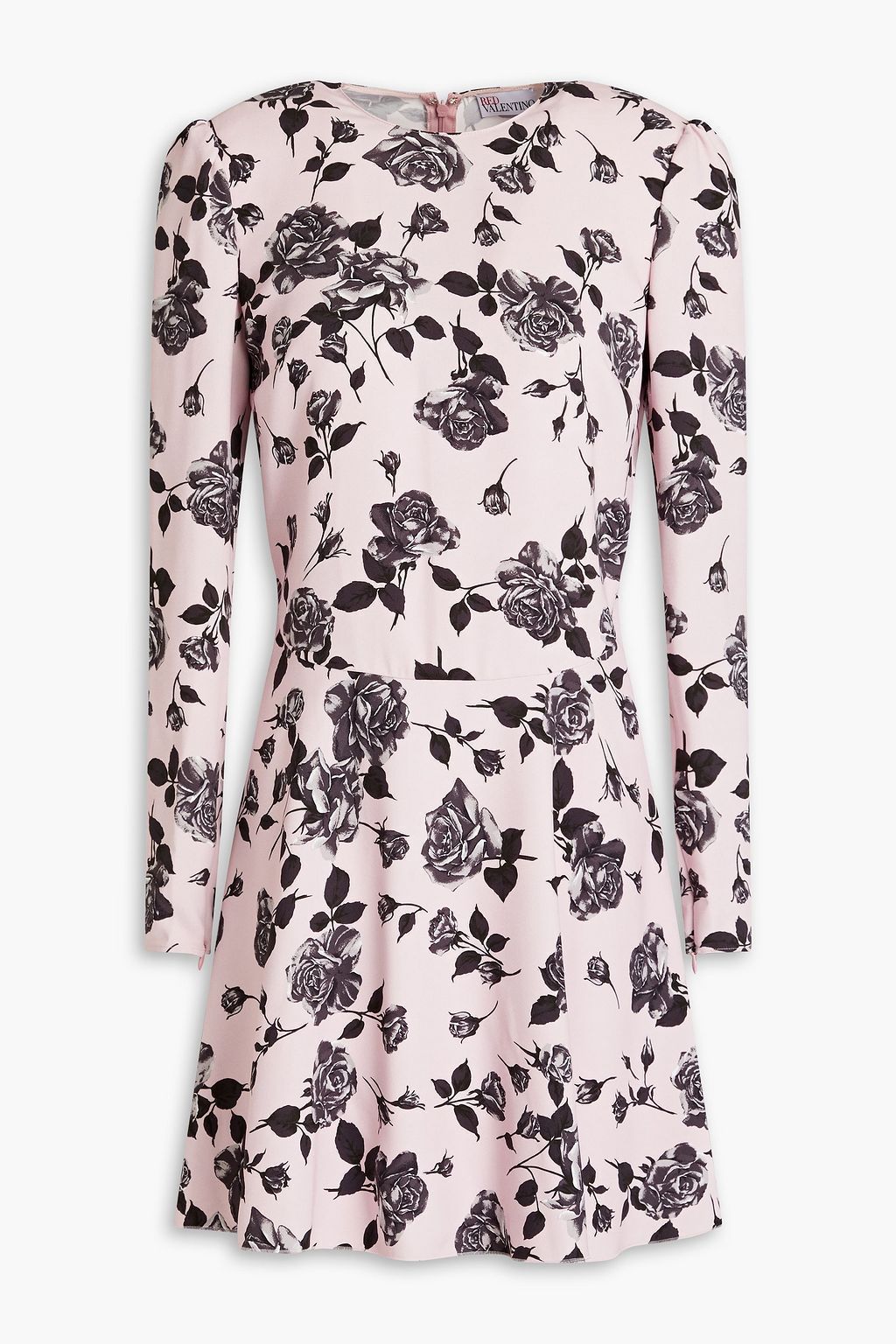 【REDVALENTINO】 クレープデシン ミニワンピース♪ VIP☆RED VALENTINO クレープデシン ミニワンピース リボンタイ