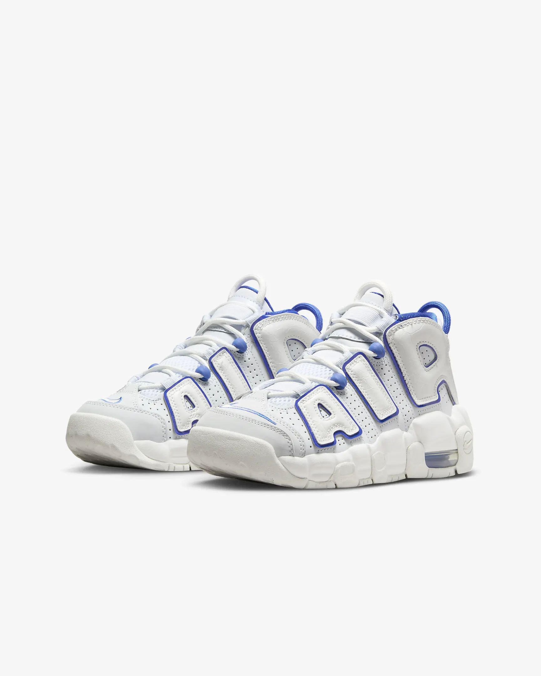 Nike AIR MORE UPTEMPO GS モアテン 白 x 青 海外限定・大人もOK