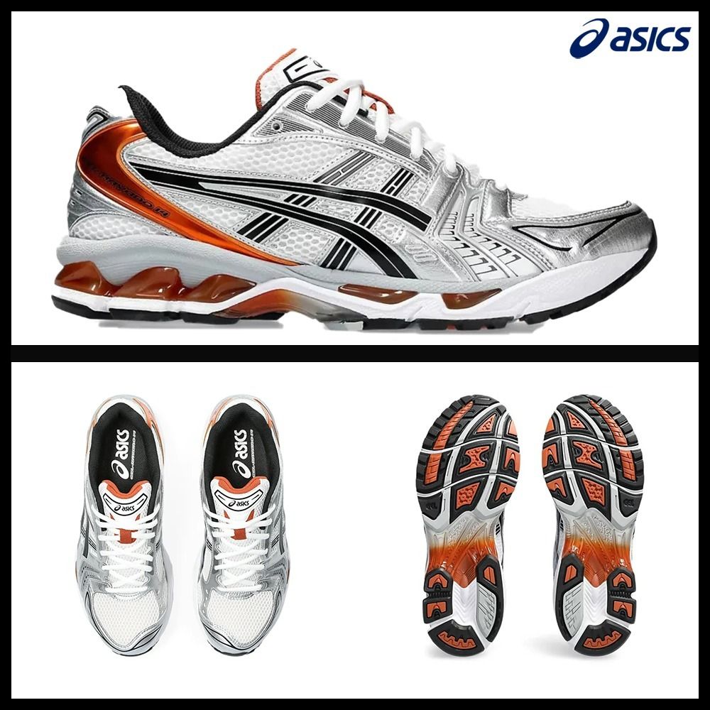 ★Asics★Gel-Kayano 14 White Piquant Orange★大人気★ ☆Asics☆Gel-Kayano 14 White Piquant Orange☆大人気☆ (asics