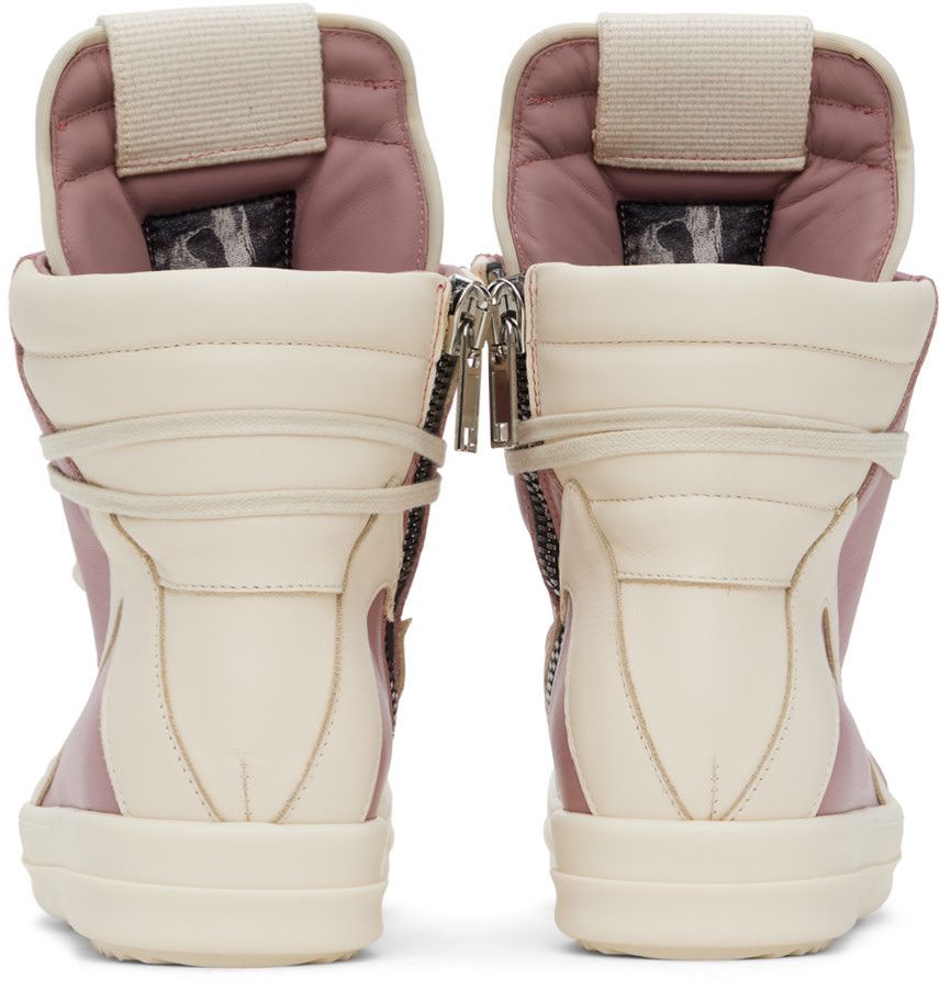 関送込 RICK OWENS ピンク ハイカット GEOBASKET スニーカー 関送込 RICK OWENS ピンク ハイカット GEOBASKET スニーカー