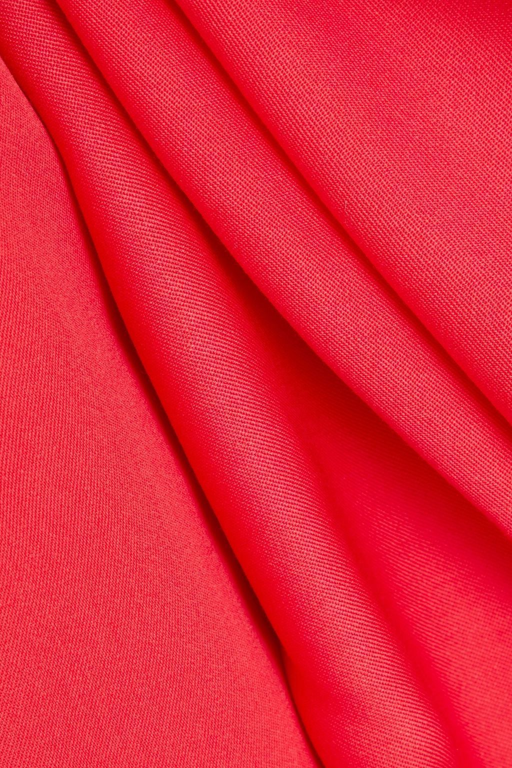 ROKSANDA(ロクサンダ) ウール ミディワンピース ラッフル付き ROKSANDA】ウール ミディワンピース ラッフル付き (ROKSANDA