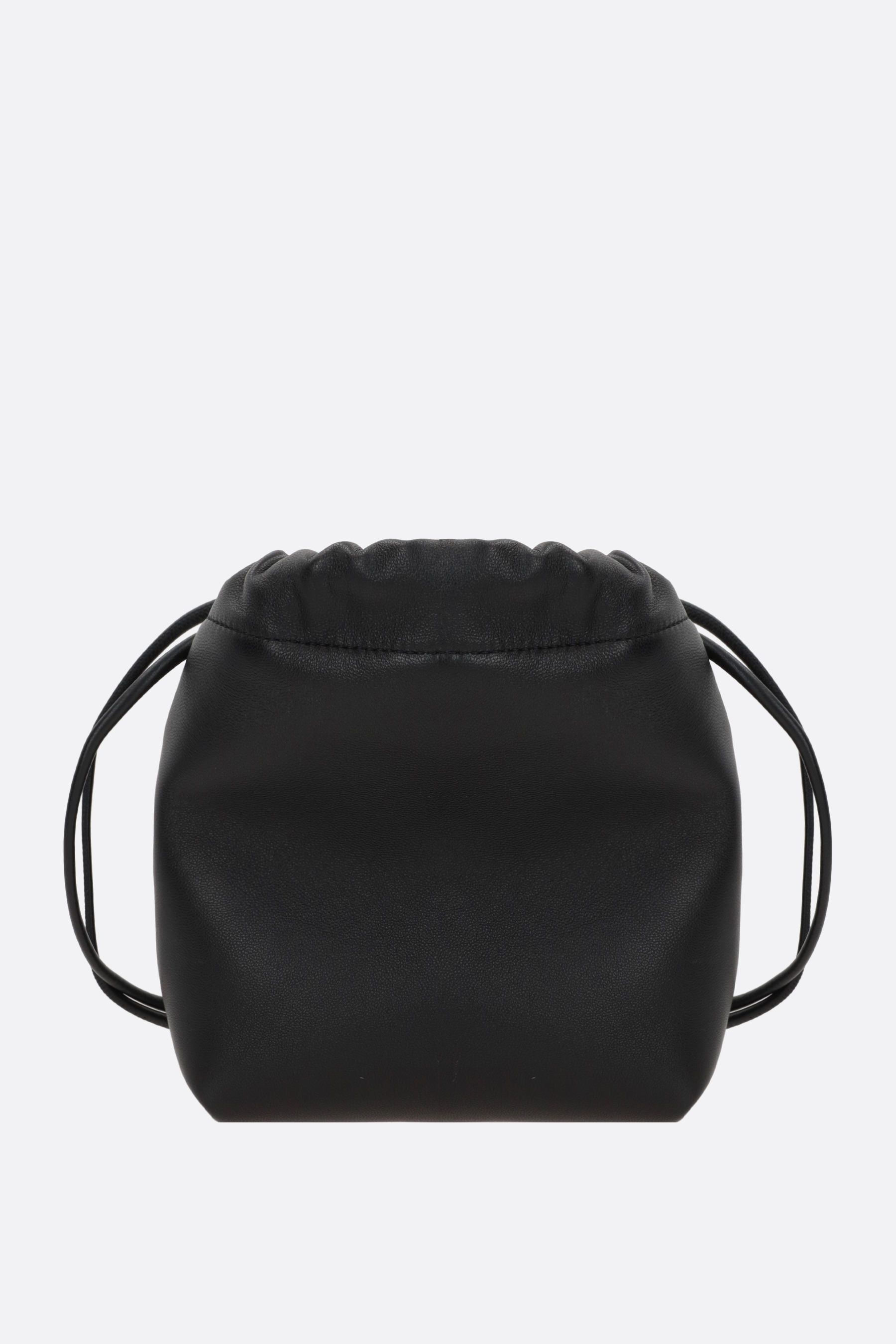 国内発】VALENTINO Vロゴ プーフ レザー ミニ バケットバッグ