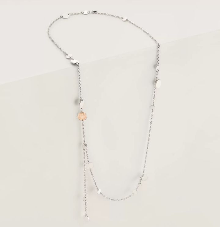 エルメス☆ネックレス ペンダント シルバー チェーン ロゴ