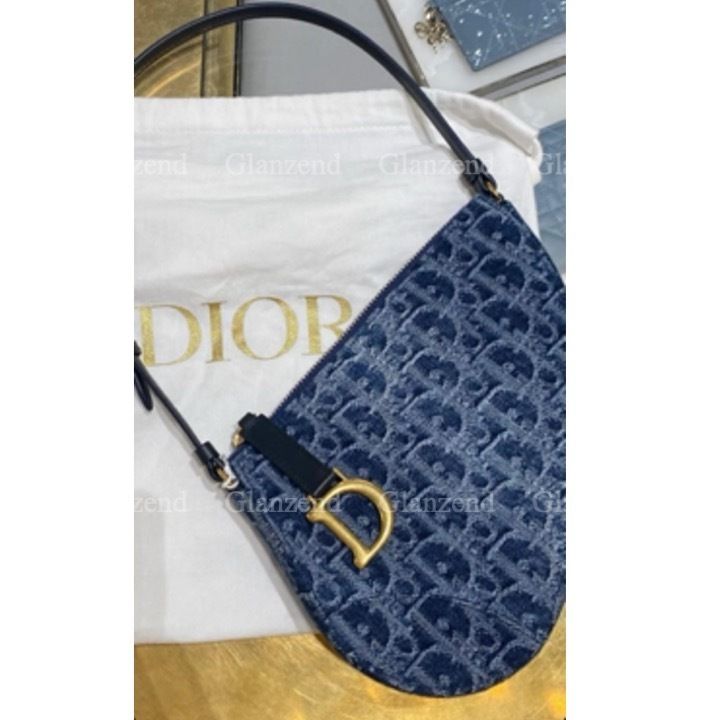 デニムがお洒落♪【Dior】《Saddle》ロデオ ポーチ バッグ (Dior