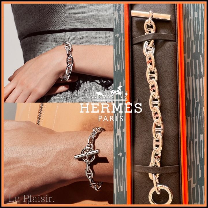 完売必至◆大人気【HERMES】 シェーヌダンクル ブレスレット GM 至高の存在感♡】シェーヌダンクルブレスレットGM (HERMES